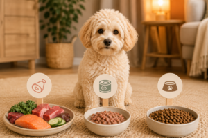 Maltipoo zwischen BARF, Nassfutter und Trockenfutter